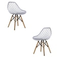 thumbnail image 1 of Set de 2 Sillas Eames Comedor Vento Plastico Blanco Mundo In Hogar, 1 of 9