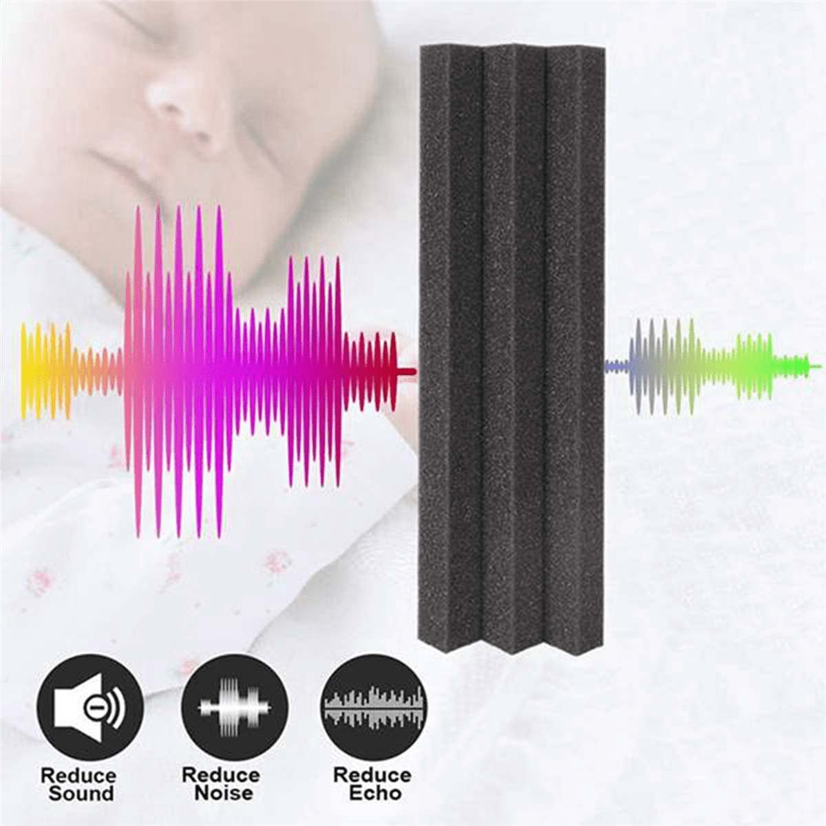 24Pcs Acoustic Panels Trap Corner Studio Foam Sound Insulation Pad Wall Panel Corner Block for Studio or Theater