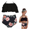 thumbnail image 3 of Girls Bikini Set Flower 2 Pieces Summer Swimsuit Beach Bathing Suit for Children, 3 of 10