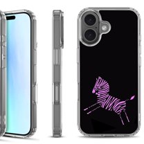 For iPhone 17 Shockproof Protective Phone Case, by OneToughShield - Zebra Running