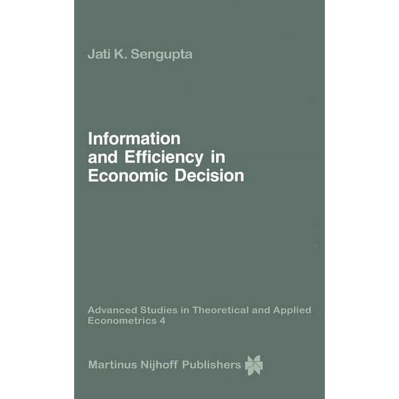 Advanced Studies in Theoretical and Appl Information and Efficiency in Economic Decision, Book 4, (Hardcover)