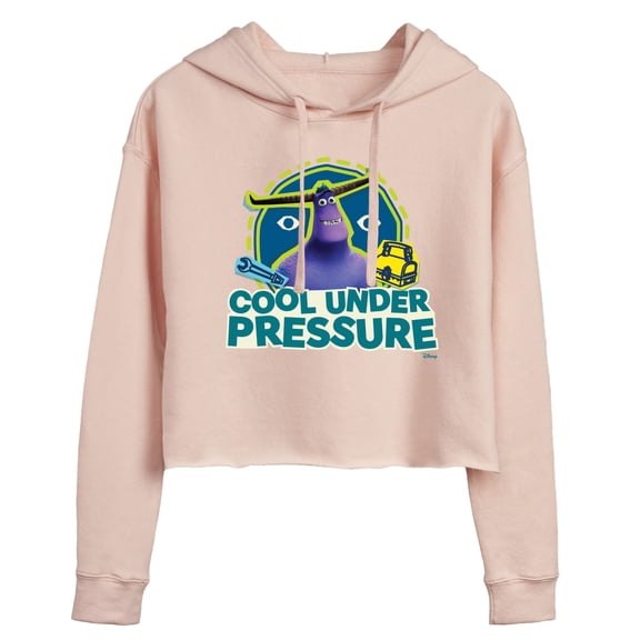 Monsters Inc. - Cool Under Pressure Tylor - Juniors Cropped Pullover Hoodie