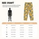 thumbnail image 3 of Balery Vintage White Yellow Sunflower Pantalones de pijama para mujer, pijamas ultraligeros, pantalones de estar por casa-Large, 3 of 6