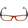 thumbnail image 2 of Alyson Magee Eyeglasses Frames Unisex AM814-14 Orange Grey Rectangular, 2 of 4