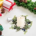 thumbnail image 4 of Boovnll Christmas Candle Rings, Artificial Berries Pine Small Christmas Wreath for Candle, Cup, Vase, Wedding Party Tabletop Centerpiece Decor, Christmas Decorations, 4 of 6