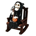 thumbnail image 1 of Ornement de Bureau de Collection en Résine de Chaise Berçante d'Halloween Fantomatique, Robes Noires Mystérieuses, Maison Gothique Unique, 1 of 8