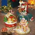 thumbnail image 3 of Christmas Series Of Building Blocks, Assembled Toy With Led Lights String Luminous Christmas Tree Castle Tree House Music Box, Holiday Gift, 3 of 5