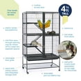 thumbnail image 4 of Prevue Pet Products Black Metal Feisty Ferret Home Cage 485, 4 of 9
