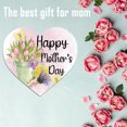 thumbnail image 6 of Happy Mother's Day Welcome Sign Wreath, Heart Wooden Hanging Door Sign Gnome Pattern Red Heart Decor for Mother's Day Front Door Wall Rustic Farmhouse Porch Decorations, 6 of 7