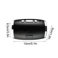 thumbnail image 3 of Bluetooth Speaker 5.0 Wireless Subwoofer 360° Surround Sound High Volume HD Call Smart Voice Control Card USB Playback Portable Car Home 20h Battery ABS Iron Mesh 13x8.5x6cm, 3 of 5