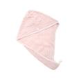 thumbnail image 5 of Unique Bargains 1pc Classic Water-absorbent Coral Fleece Hair Towel 24.02"x 9.65" Pink, 5 of 5