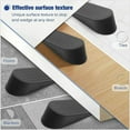 thumbnail image 7 of Olurrisa Rubber Door Stopper (2 PACK),Door Stop Wedge, Large Heavy Duty Flexible Door Holder - Black 2 Pack - Non Marking Anti Slip Jammer, 7 of 7