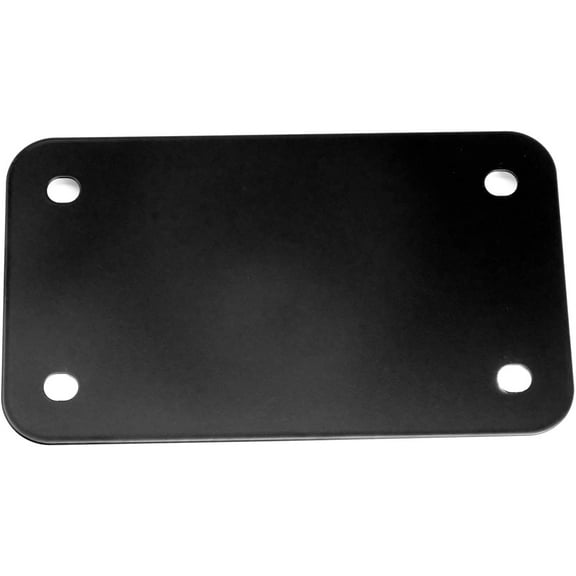 LFPartS Black Motorcycle License Plate Backing Reinforce Plate for Motorcycle License Plate
