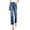 Dark Denim, variant on Risen Jeans Womens Juniors High Rise Cropped Jeans (Dark Denim, 1)