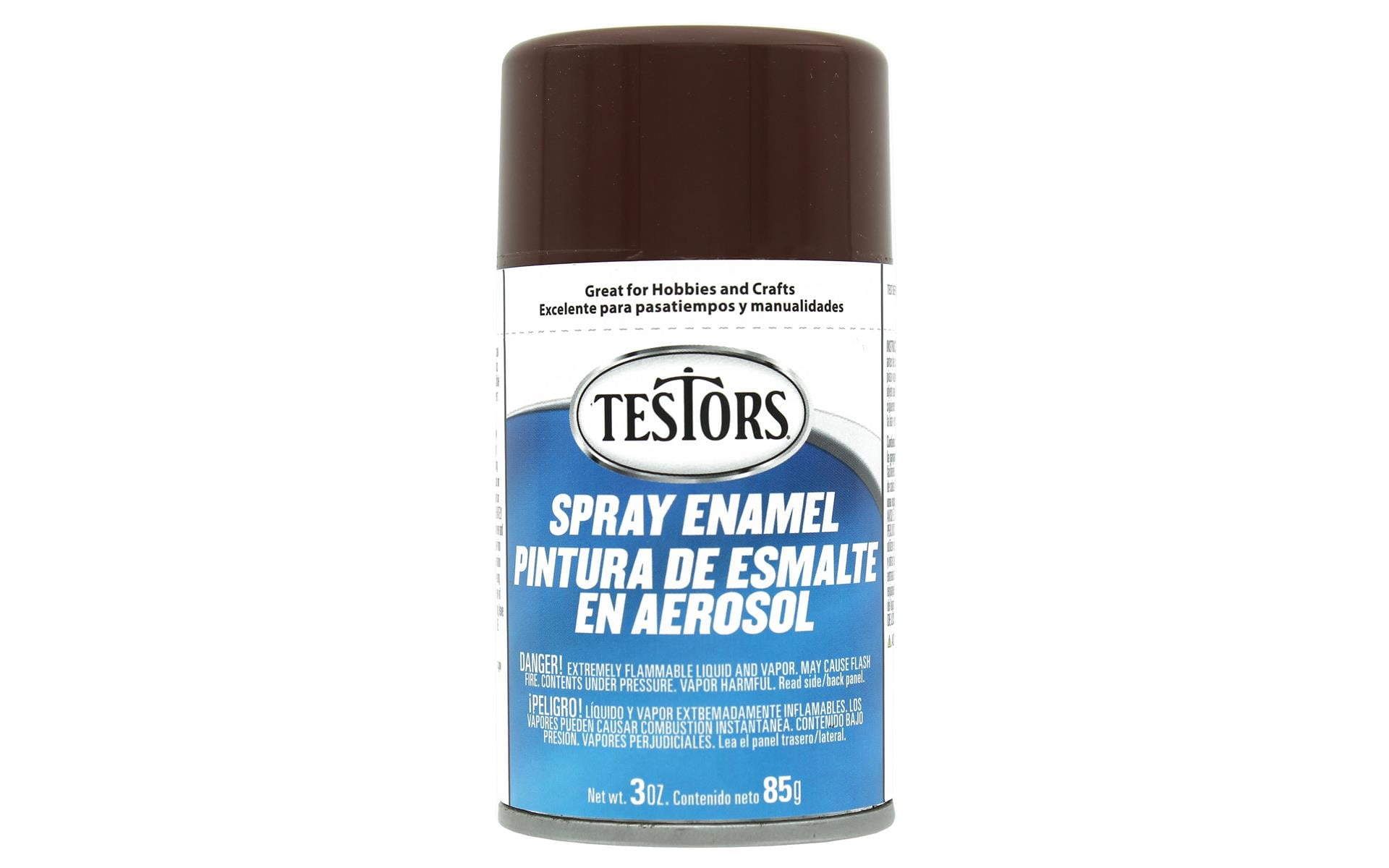 Testors Enamel Spray Paint Gloss Brown 3oz