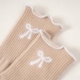 thumbnail image 4 of Yuanlong Women Socks Mid-Calf Yoga Non Dot Grip Socks Embroidery Bow Sports Fitness Hosiery, 4 of 4