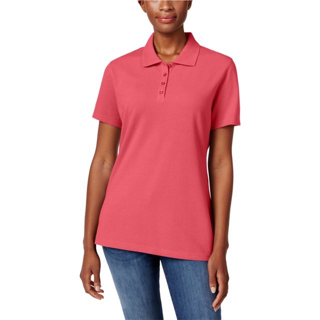 Karen Scott SL Polo para mujer, rosa, mediano