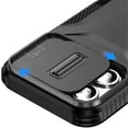 thumbnail image 4 of For iPhone 12/12 Pro Case Rugged Side Grip Sliding Lens Cover + Tempered Glass, 4 of 5