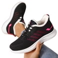 thumbnail image 5 of DLONGLI Women's Diabetic Orthopedic Arch Support Wide Width Winter Walking Shoes Fleece Lined Lace Up Breathable Knit Warm Cushioned Non-Slip Casual Shoes for Cold Weather, 5 of 7