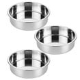 thumbnail image 2 of 8 Inch Stainless Steel Cake Pan Set 3 Pack Round Baking Pans Nonstick Chiffon Cake Mold for Oven Baking Kitchen Bakeware, 2 of 9