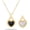 Double side Heart, variant on Tarien 14K Gold Plated Mother of Pearl Stacked Necklace Trendy Dainty Link Chain, Cross Pendant Charm Necklaces, Y Shaped Fashion Lightweight Trendy Gold Jewelry Personalized Gifts for Women