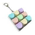 thumbnail image 2 of lionlar Keyboard Clicker Toy Adults Gifts Funny Lightweight Cube Keyboard Fidget Toy Macaron Heart, 2 of 9