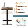 thumbnail image 2 of Electric Standing Desk, 48 x 24 inches Whole Piece Deskboard Adjustable Height Desk, Quick Assembly, Ultra-Quiet Motor, 2 of 7