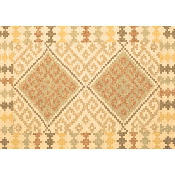 Ahgly Company Indoor Rectangle Southwestern Brown Country Area Rugs, 5' x 7'