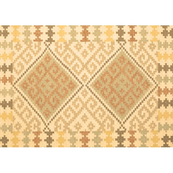 Ahgly Company Indoor Rectangle Southwestern Brown Country Area Rugs, 7' x 10'