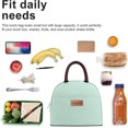 thumbnail image 1 of Bolsa de almuerzo para hombres y mujeres, fiambrera aislada para adultos, bolsa de almuerzo reutilizable para el trabajo, picnic, escuela o viajes (verde menta) LingWen 8390611075217, 1 of 1