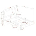 thumbnail image 6 of Furniture of America Kodo Rustic Wood Full Panel Bed in Walnut, 6 of 6