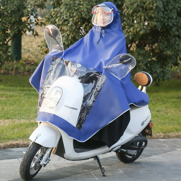 Rain Ponchos Adult Ponchos Motorcycle Raincoat Kids Poncho Rain Ponchos Portable Thickening Widening Long Waterproof Full Body Adult Electric Vehicle Motorcycle Raincoat Blue