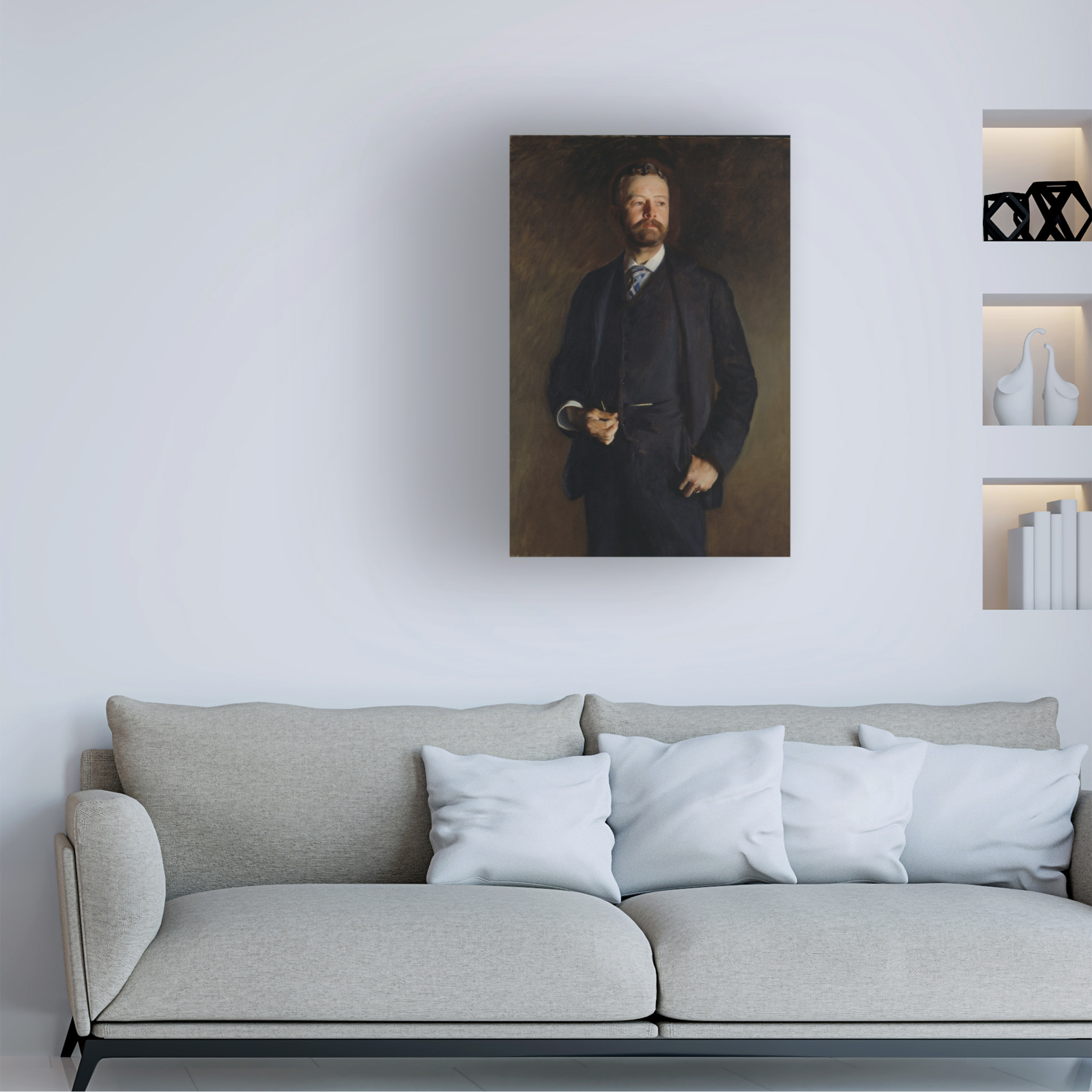 John Singer Sargent 'Henry Cabot Lodge' Canvas Art