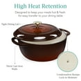 thumbnail image 5 of Best Choice Products 7.5 Quart Enamel Cast-Iron Dutch Oven, Heavy-Duty Cookware w/ Dual Handles, Lid - Chocolate Ganache, 5 of 7