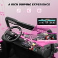 thumbnail image 4 of Farmdex 24V Ride on Car Truck, 2 Seater Electric UTV w/Remote Control, 21.5" Spacious Seat Ride on Toy for Kids Aged 3-10, Music, Storage, LED Light, Pink, 4 of 10