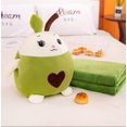 thumbnail image 2 of Kids Stuffed Animal Travel Blanket And Pillow Set, Adorable 3 In 1 Multifunctional Fruit Plush Pillow With Hand Warmer Design, Perfect For Travel, Cam, 2 of 4