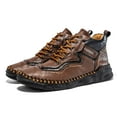 thumbnail image 7 of Earlde Mens Leather Casual Chukka Driving Walking Ankle Boots with Hand Stitching, 7 of 7