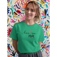 thumbnail image 2 of Love You Mom Heart Lettering Shaped T-Shirt Women -Image by Shutterstock, Female Medium, 2 of 4
