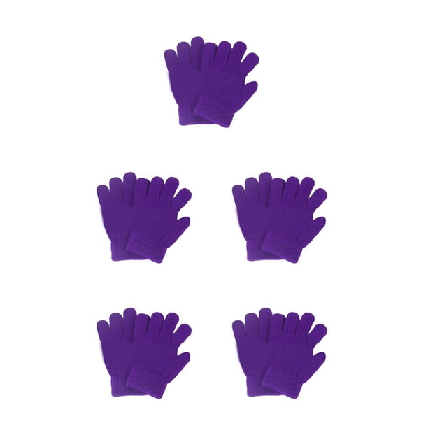 Advancent Guantes de invierno para niños Unisex Niños tejidos Equipo deportivo Regalos Accesorios de protección Protector de manos Tejido fino Type2 NO2
