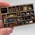 thumbnail image 6 of XIBUFE Wood Trinket Shelf for Home Decor with Multi-Compartment Wooden Shadow Box Display Shelf Organizer Storage Shadow Box for Mini Figures, 6 of 7