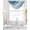 Blue, variant on Blue Marble Sheer Waterfall Valance Curtains for Window, Summer Ocean Wave Blue Ombre Rod Pocket Sheer Topper Swag Curtains for Living Room, Kitchen 38.5"W x 47.2"L, 1 Panel