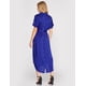 thumbnail image 3 of Vestido camisero satinado color Azul Rey AMAD Casual para mujer Talla M, 3 of 4