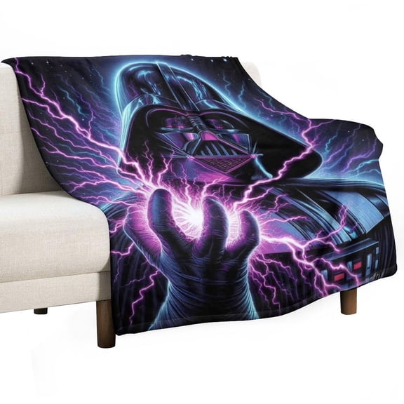 Darth Vader Throw Blanket Cozy Warm Flannel Blanket for Living Room Bedroom Bed Sofa Camping Travel, All Seasons Fleece Blankets Gifts for Kids Girls Boys Adults 30"x40"