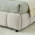 thumbnail image 6 of Newest King Upholstered Storage Bed with Drawers, Modern Low-Profile Platform Bed Frame with Headboard, Chenille Fabric, Beige, 6 of 11