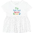 thumbnail image 3 of Inktastic My Great Aunt Loves Me Girls Baby Dress, 3 of 5