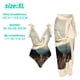 thumbnail image 4 of Traje de baño de una pieza de estilo chino antiguo dorado para mujer, traje de baño delgado de aguas termales junto al mar con falda cruzada, 4 of 6