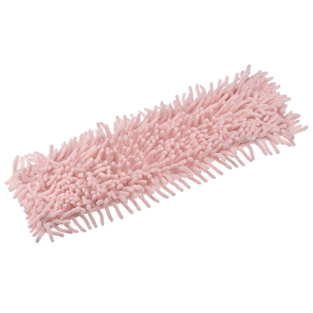 Cabezal de Trapeador de Microfibra Chenilla Rosa 39x12cm para Húmedo/Seco