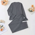 thumbnail image 5 of Lixiuxyad Soft Pajama Long Sleeve Top With Comfortable Pants Breathable Loungewear For Cozy Sleep And Relaxing At Home Womens Sleepwear XL, 5 of 6