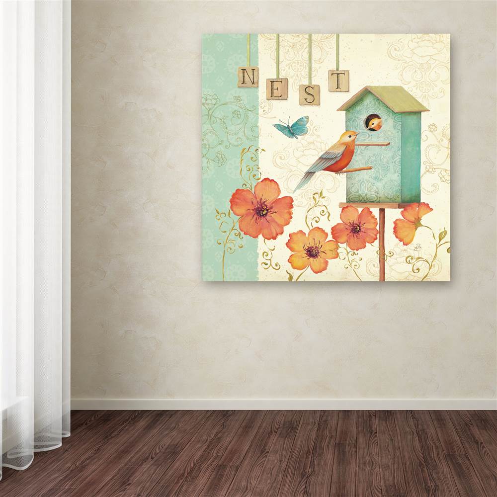 Trademark Fine Art "Welcome Home IV" Canvas Art by Daphne Brissonnet