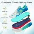 thumbnail image 3 of Men's Orthopedic Diabetic Wide Running Shoes: Comfortable Arch Support Plantar Fasciitis Sports Sneakers, Casual Orthotic Swollen Tennis Work Walking Shoes for Foot and Heel Pain Relief, 3 of 7